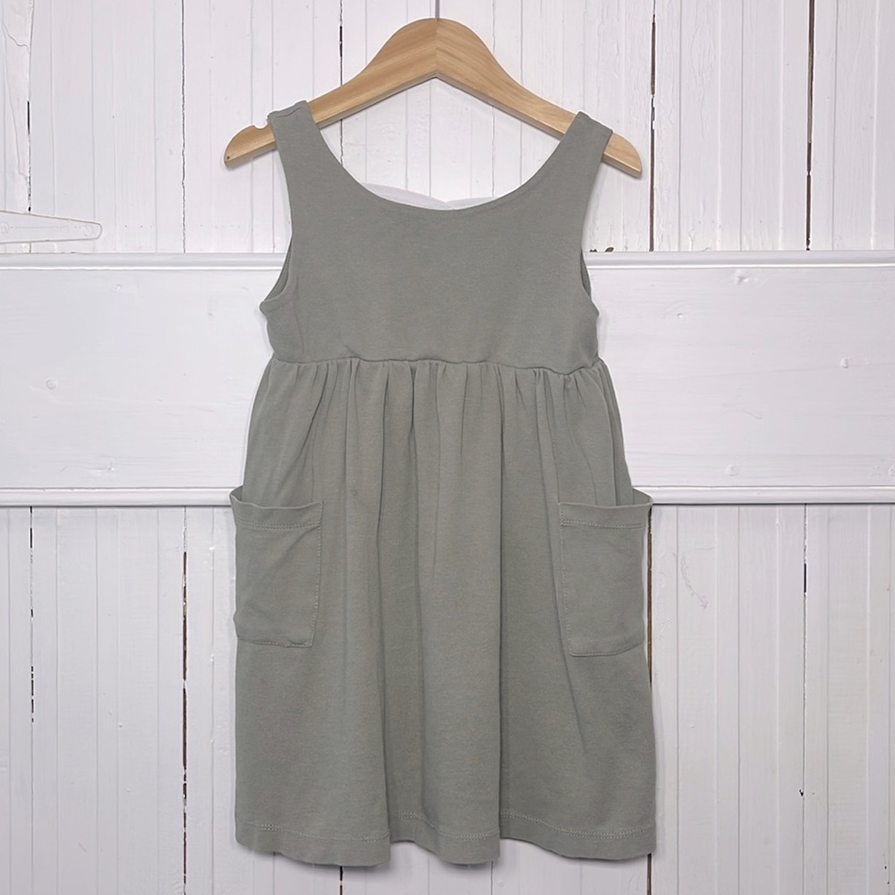 PINK ELEPHANT 100% Organic Cotton Garment Dyed Pocket Dress w/ Cross-back Detail